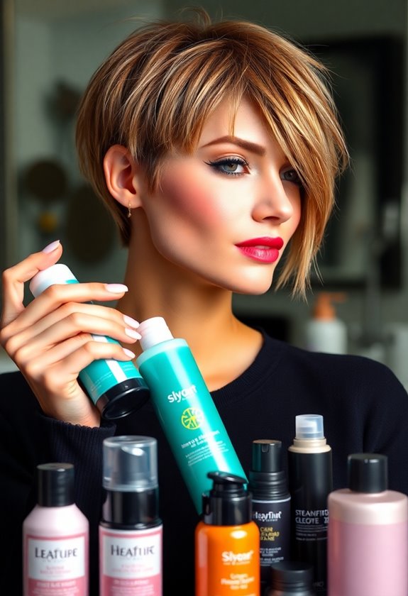refresh hair with dry shampoo