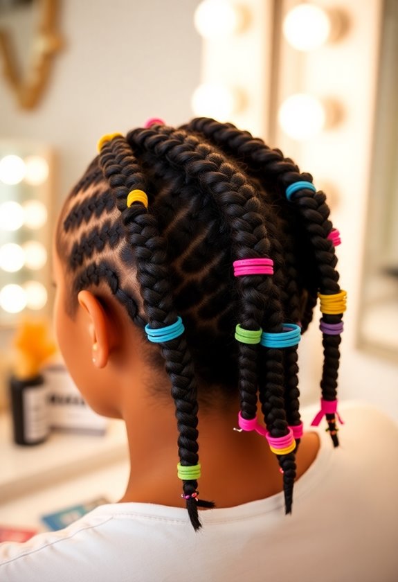 secure micro braids stylishly