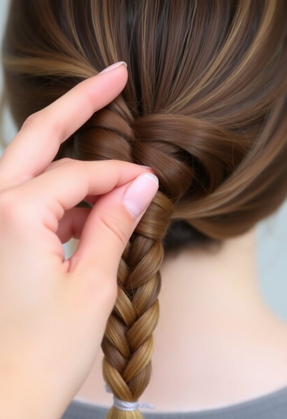 secure your beautiful braid
