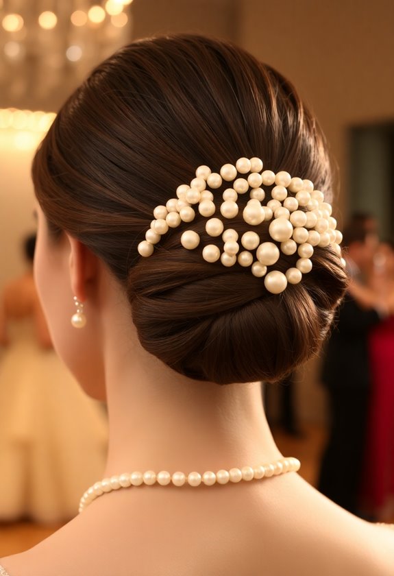 sleek bun for competition