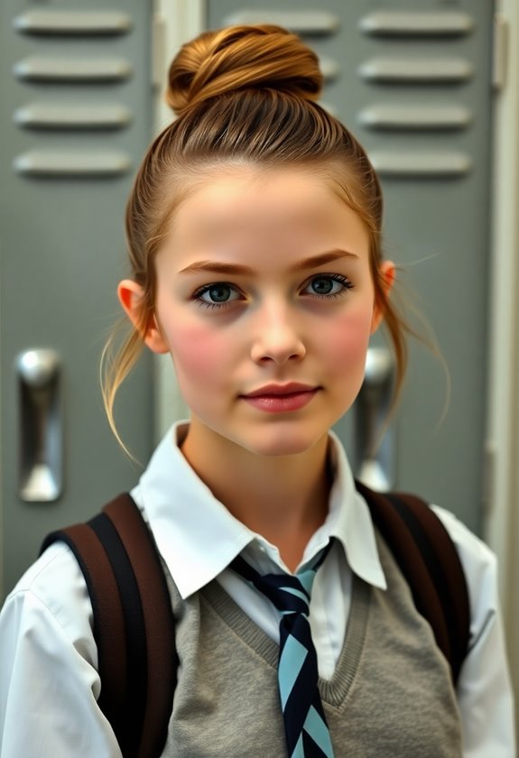 sleek high bun elegance