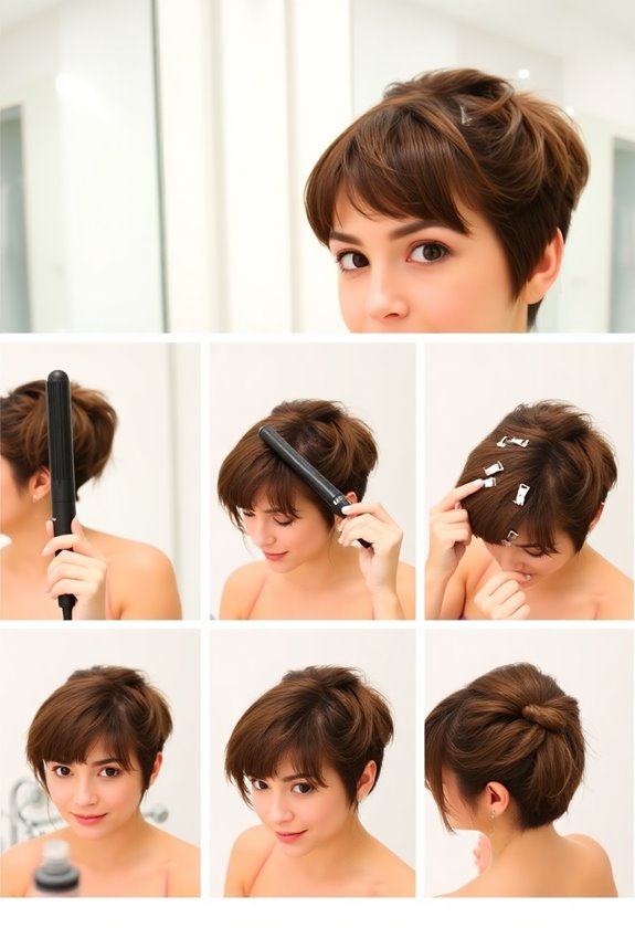 style your new bangs