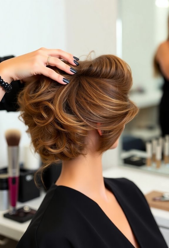 tease hair for volume
