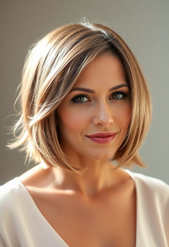 textured blunt bob transformation