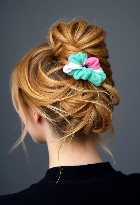 textured messy bun tutorial