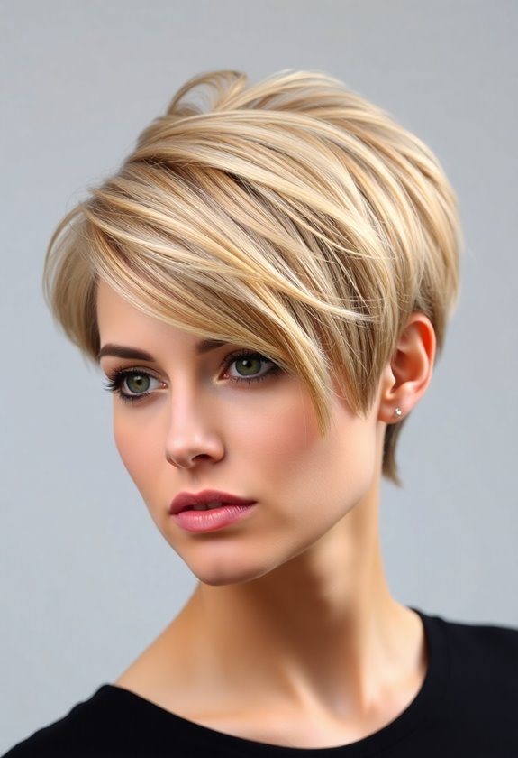 textured pixie cut style