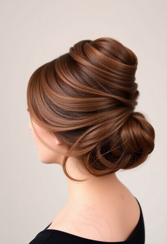 thick hair bun styles
