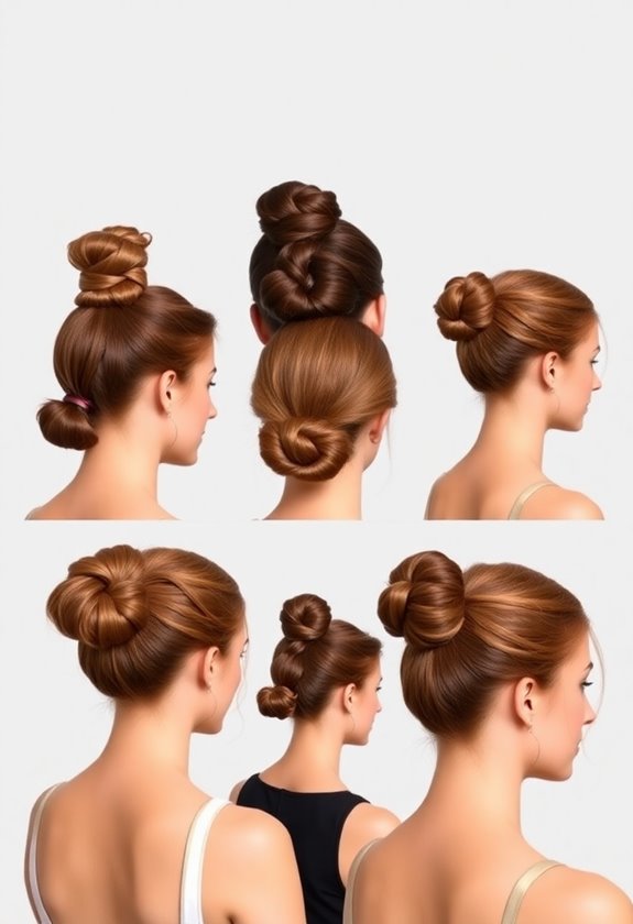 thick hair bun styles