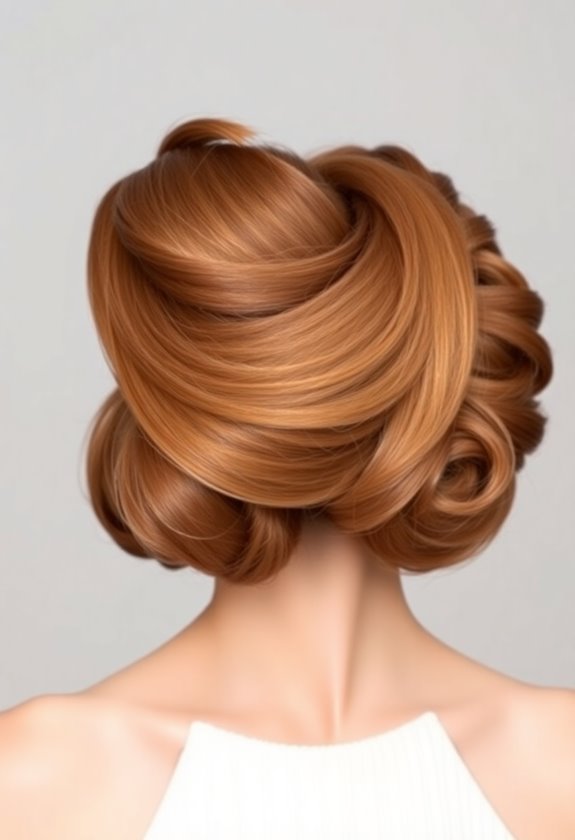thick hair high bun