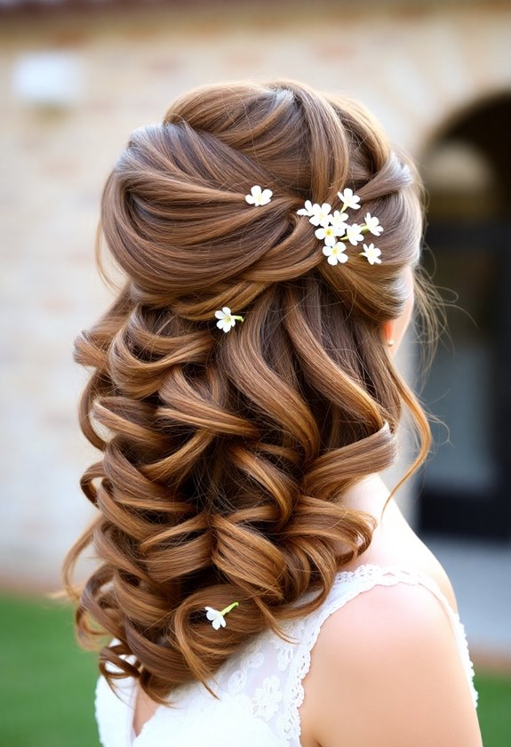 timeless half up hairstyle elegance