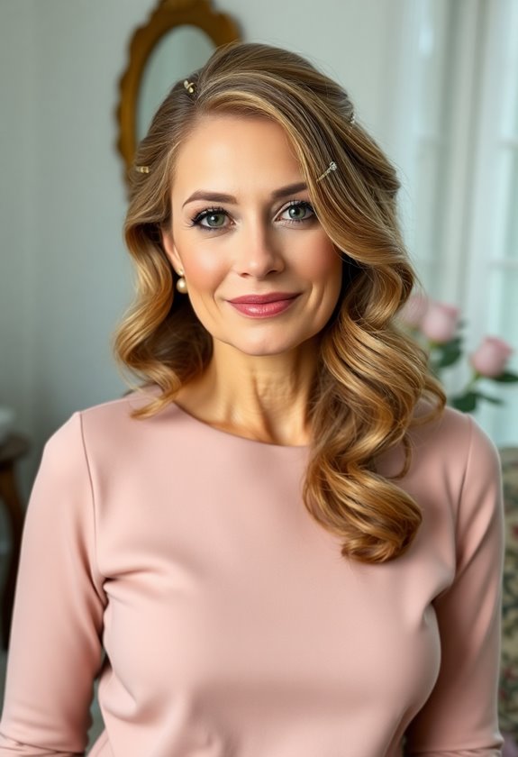 timeless half up hairstyle elegance