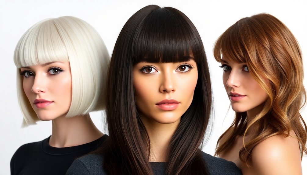 transformative blunt bangs styles