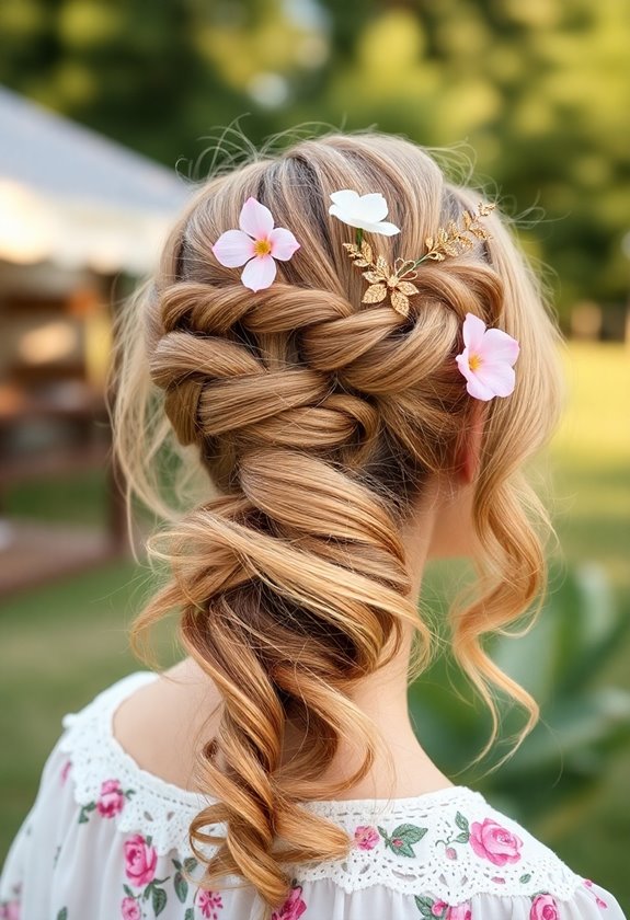 twisted ponytail with elegance