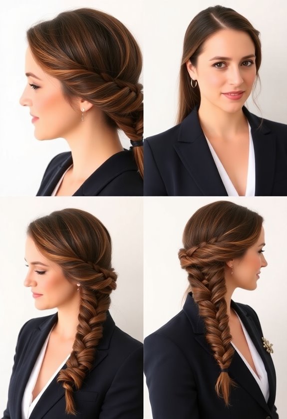 twisted side braid elegance