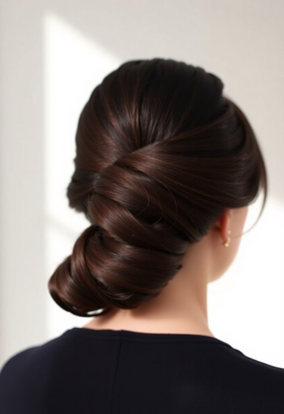 twisted side bun elegance