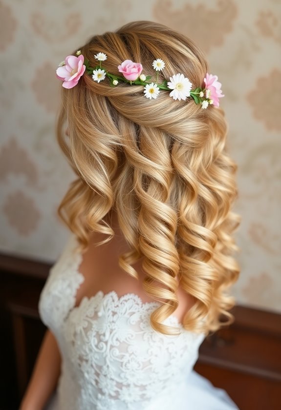 vintage inspired romantic curls