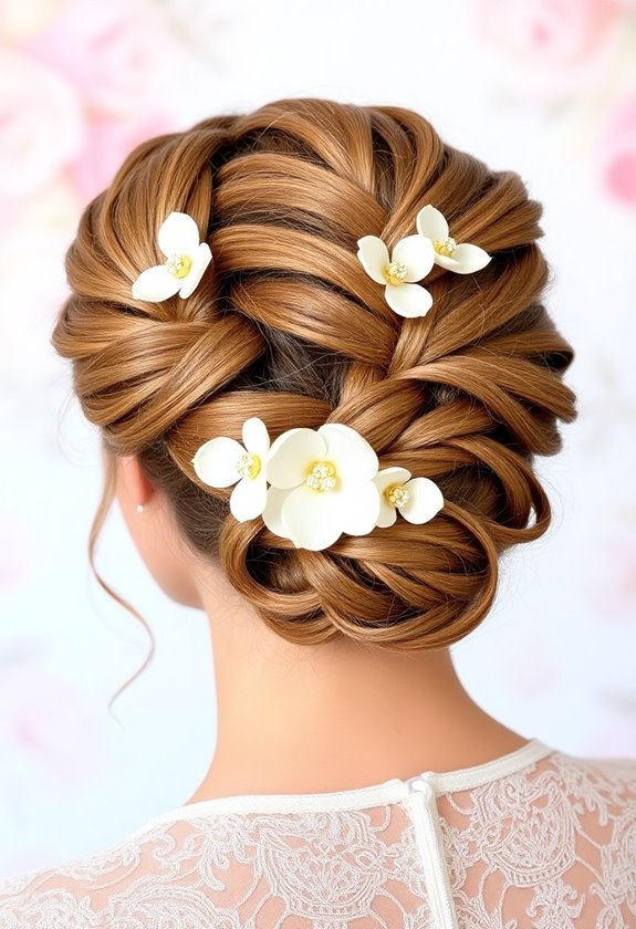 whimsical braided updo styles